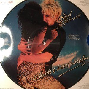 Rod Stewart Blondes Have More Fun Vinyl LP Picture Disc + stage pass